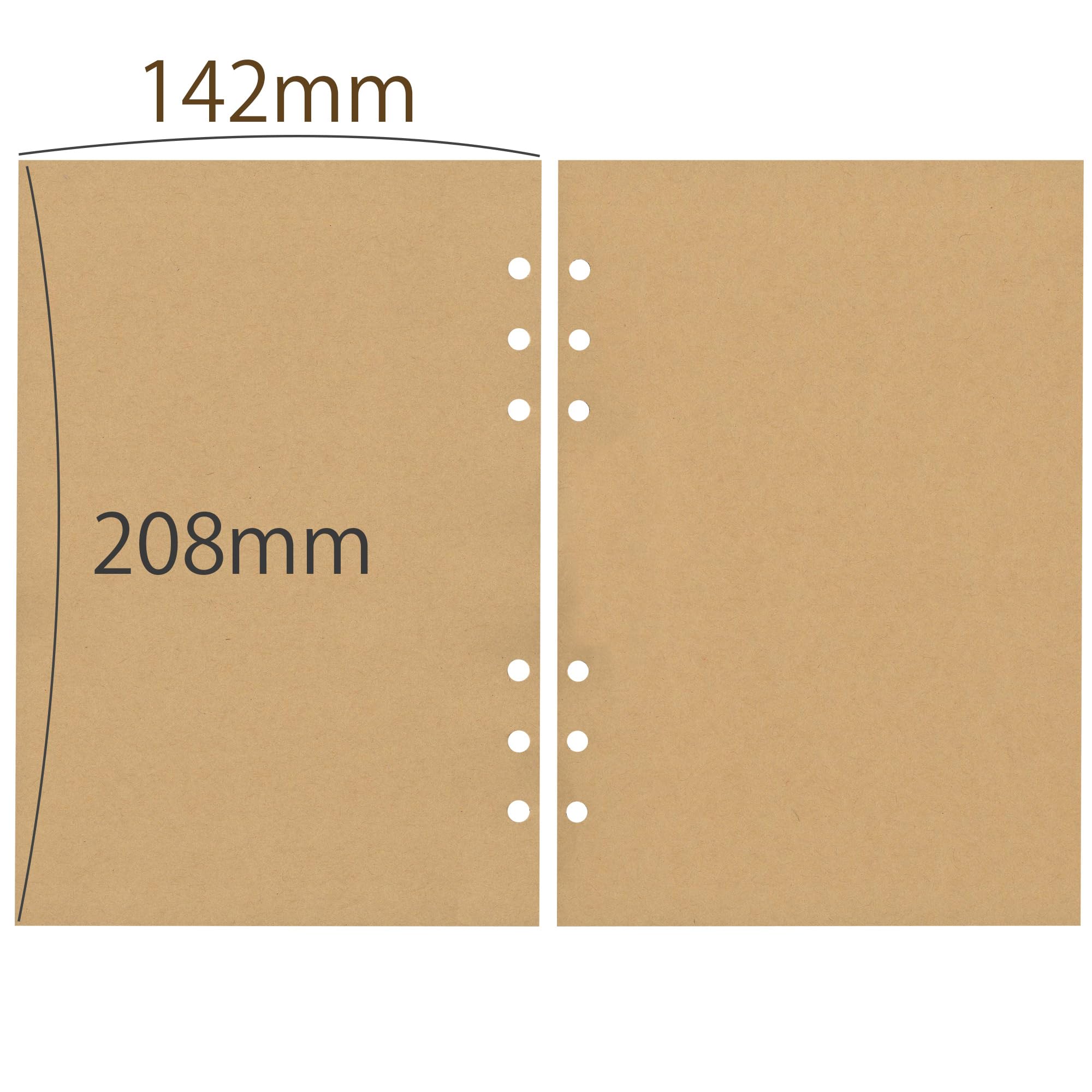 Amazon.co.jp: TSUKURIRO クラフト A5 サイズ システム手帳 リフィル 6